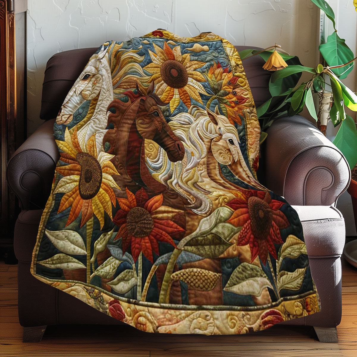 Horse Family WN3007040CL Quilt