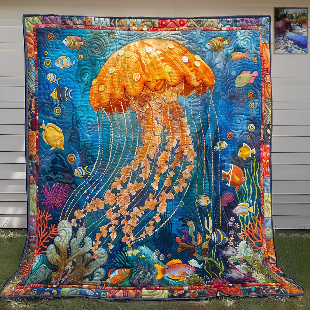 Jellyfish Ocean SR1608036CL Quilt