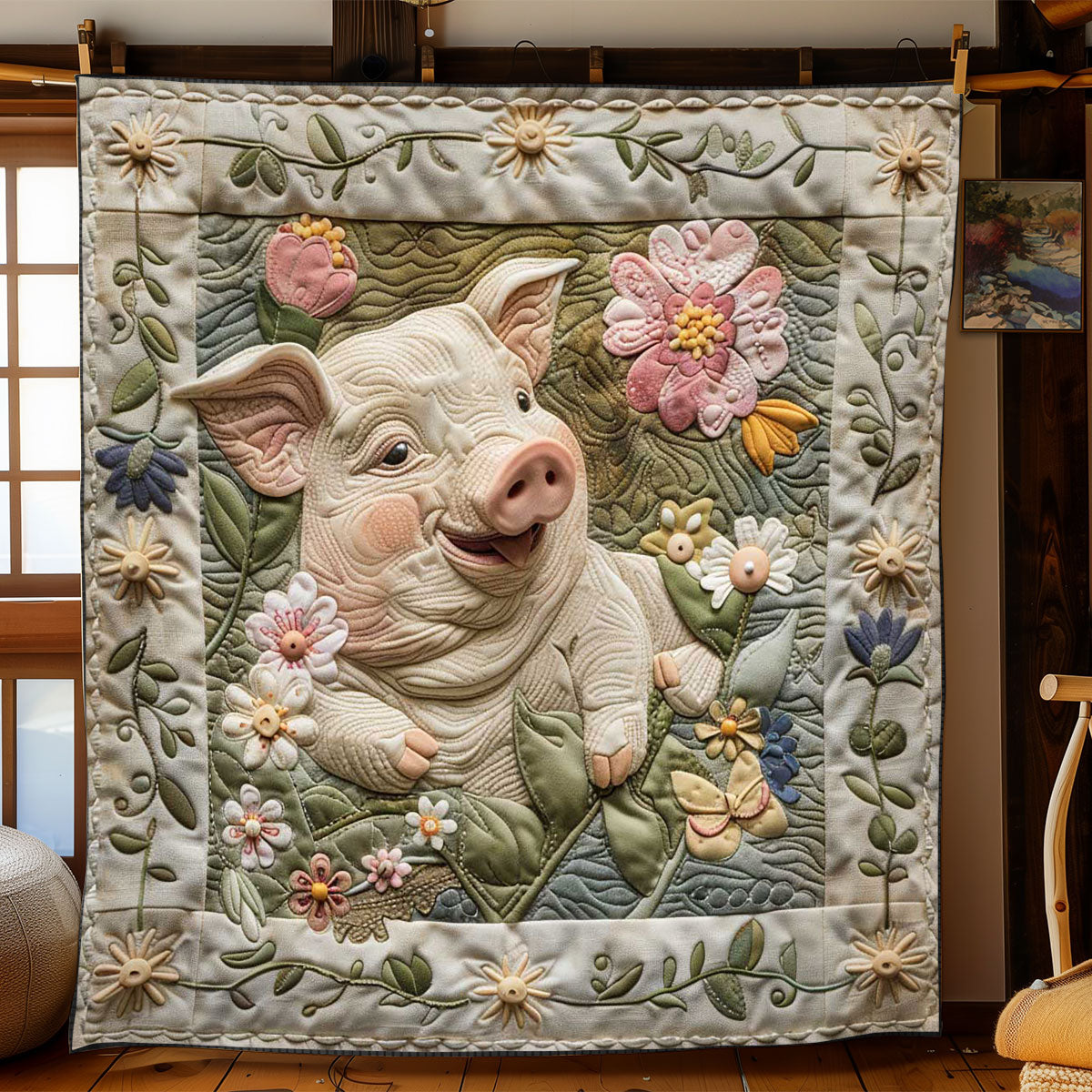 Piglet's Sweet Dreams WN1908047CL Quilt