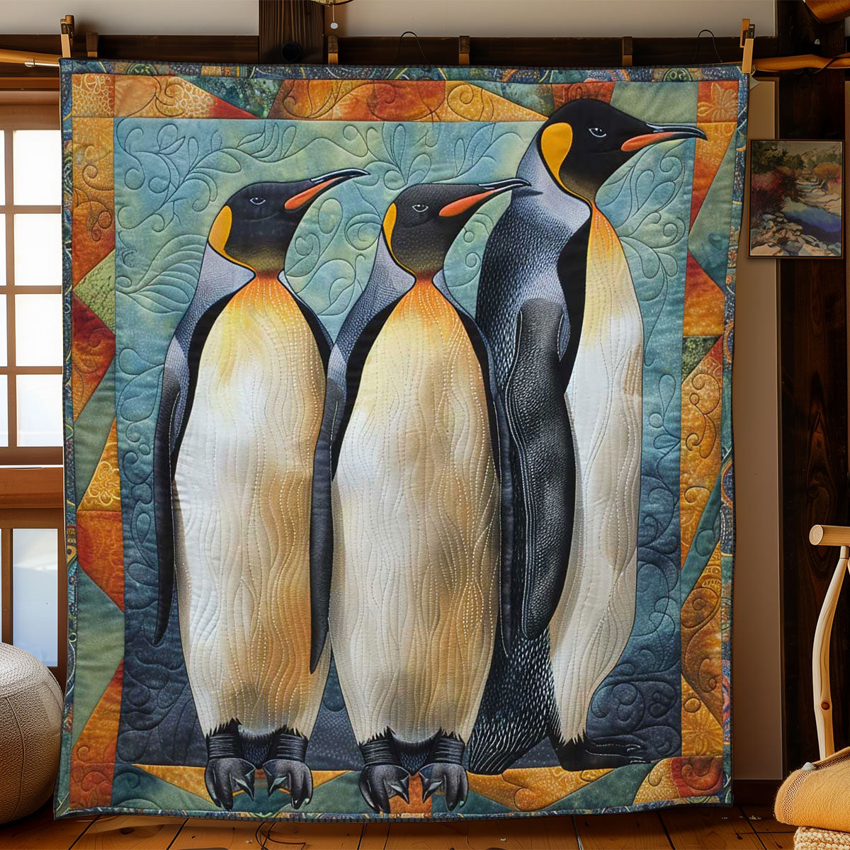 Playful Penguin WN1608022CL Quilt