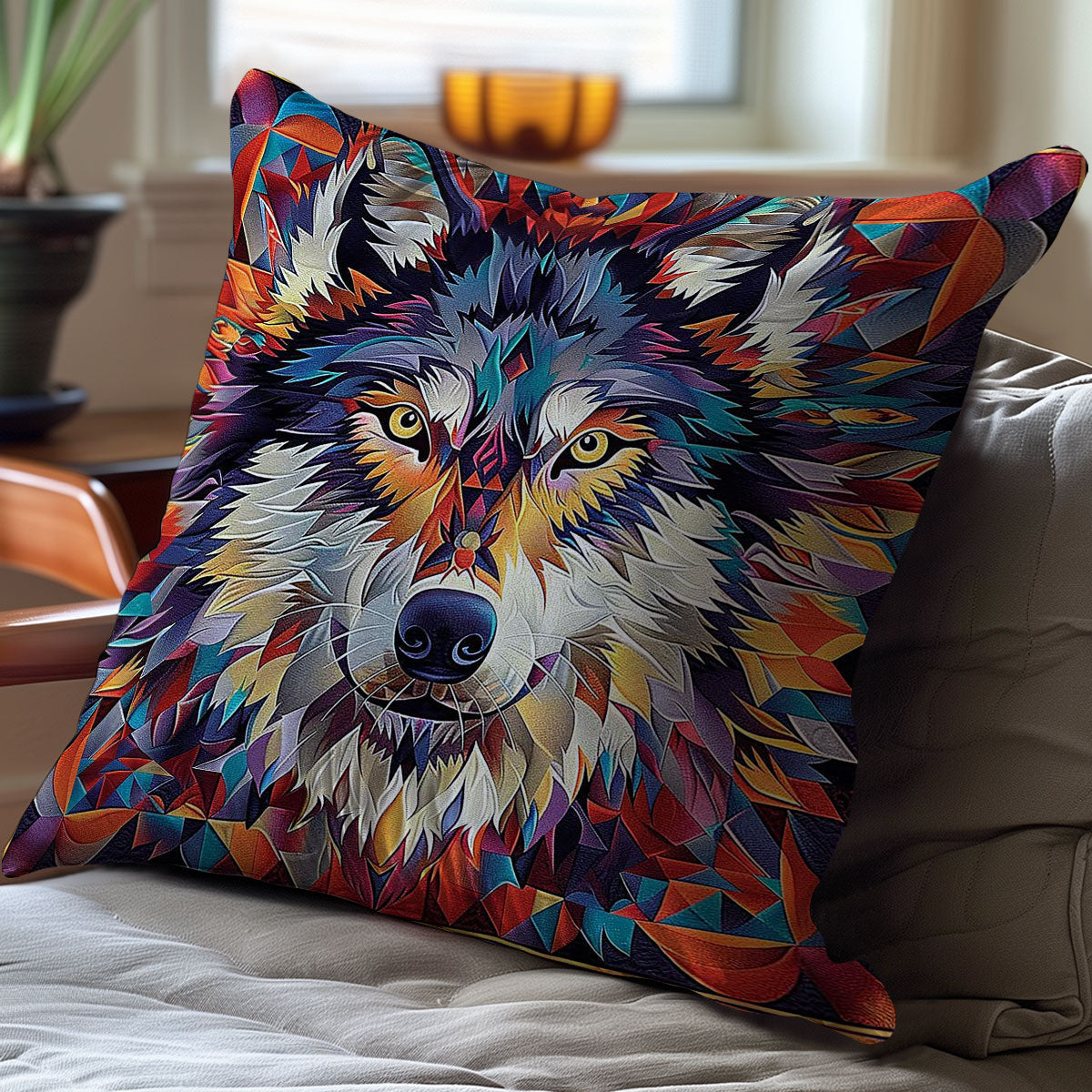 Wolf Wild Animal WP2507005CL Quilt Pillow Case