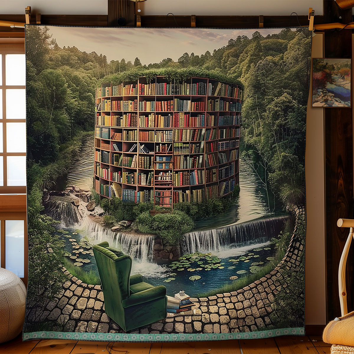 Riverside Library Retreat WN0909112CL Quilt