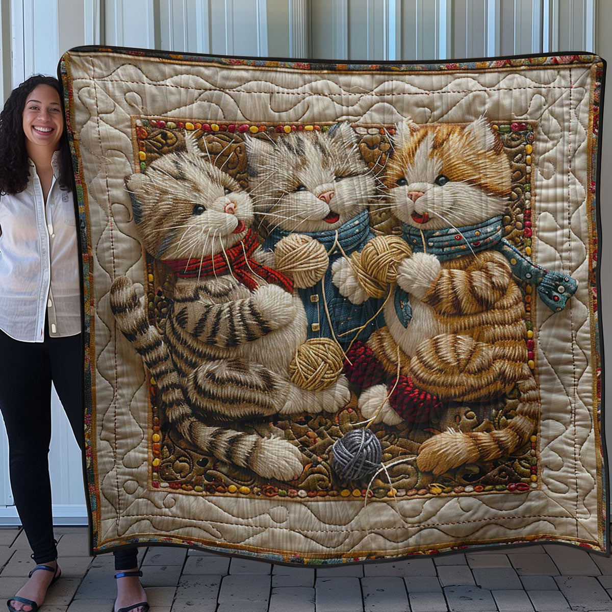 Snuggle Kitty WN0908135CL Quilt