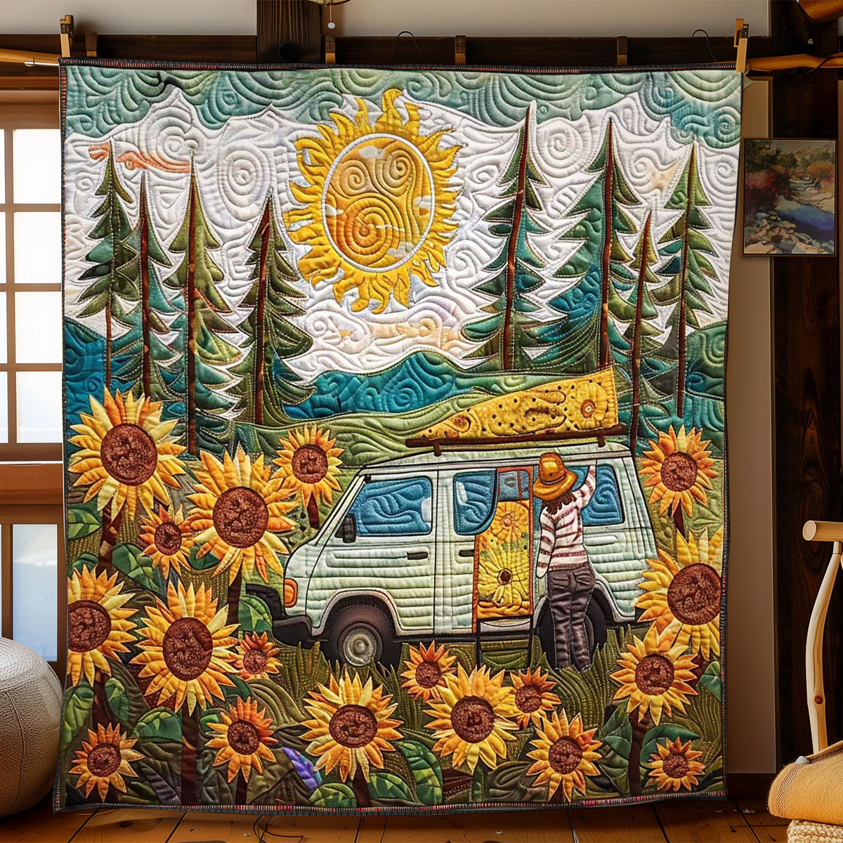Sunny Van Adventures Throw WN1008033CL Quilt