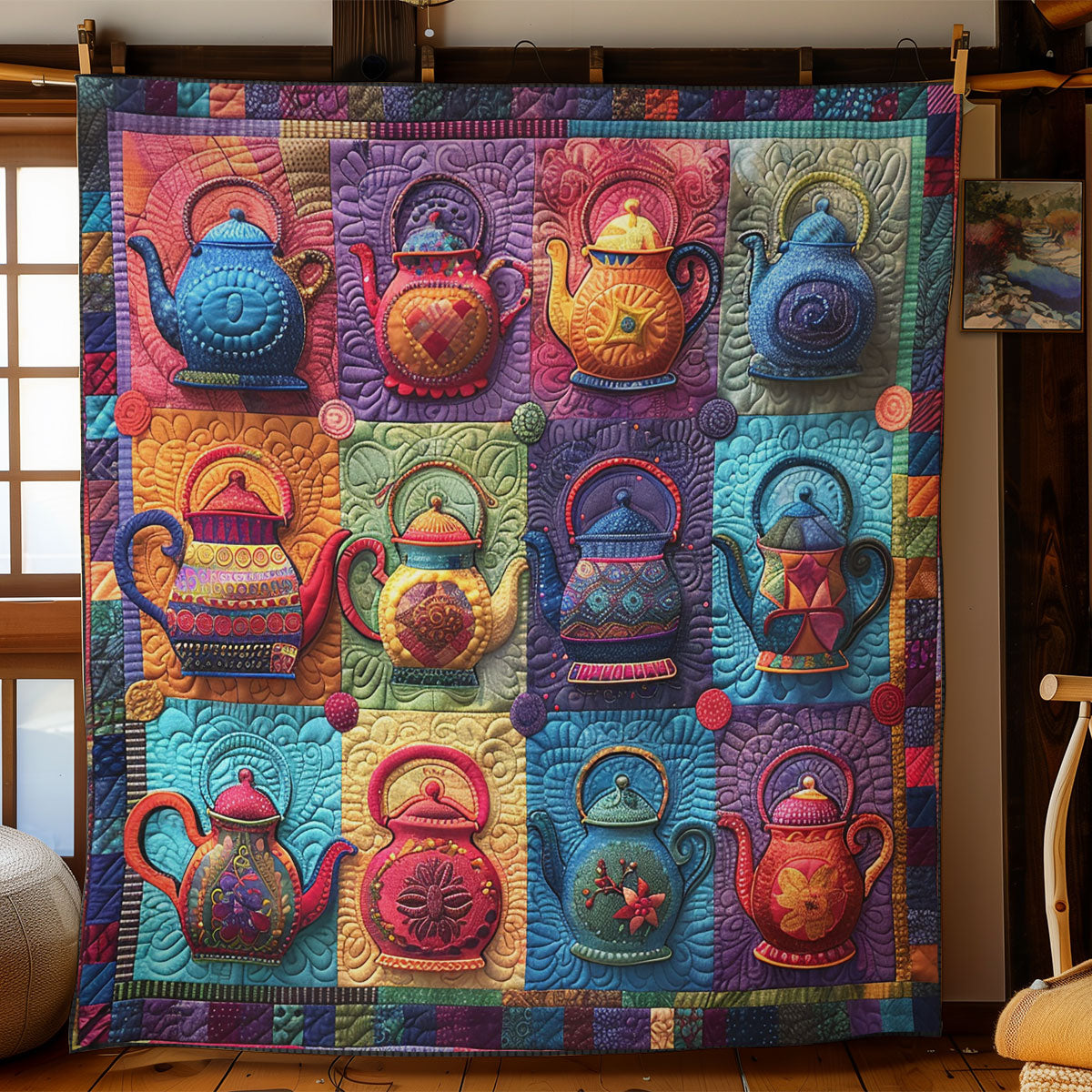 Teapot Collection SR2108017CL Quilt
