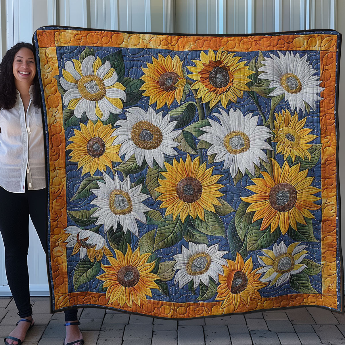 Child Sunflowers WM2507001CL Quilt