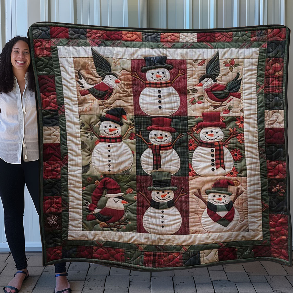 Cute Snowman WM2507001CL Quilt