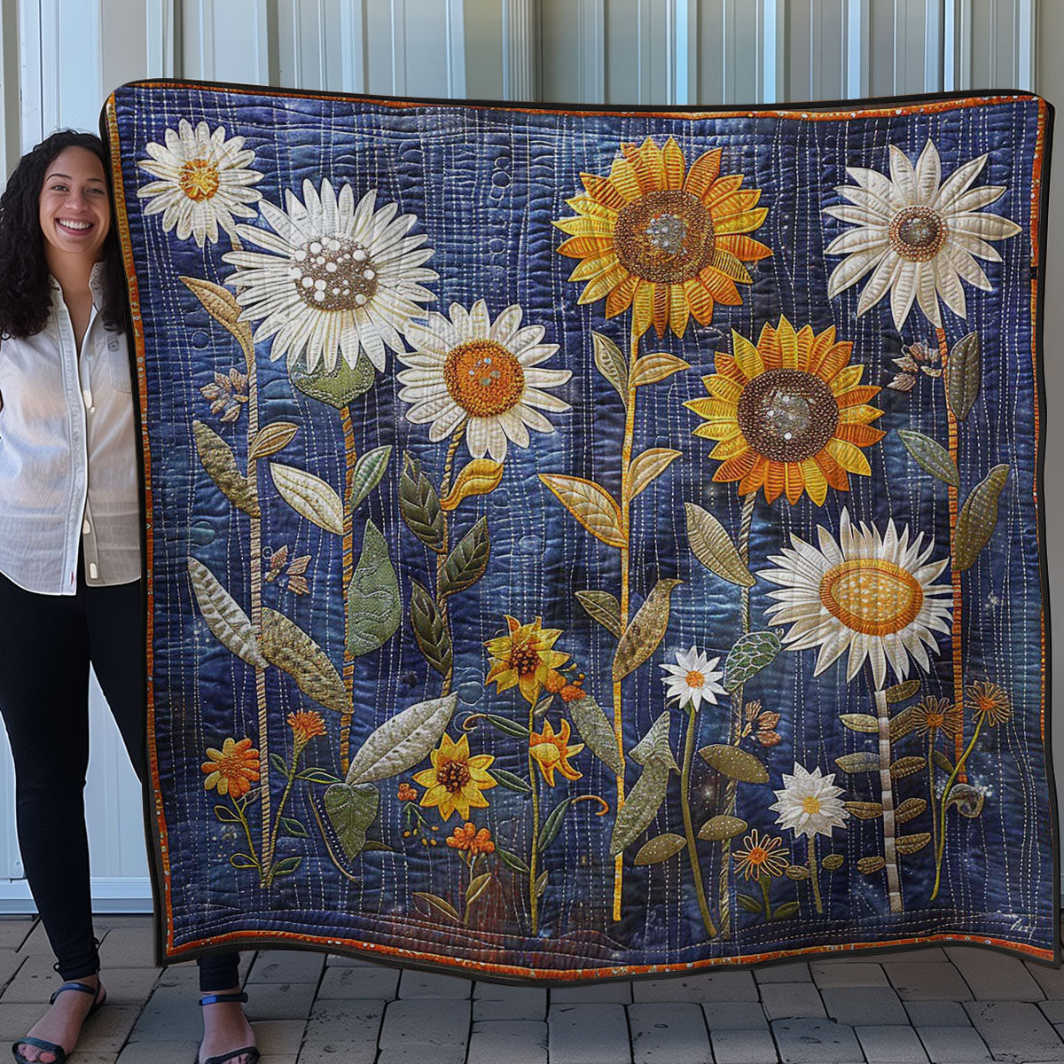Sunflowers Garden WM2507001CL Quilt