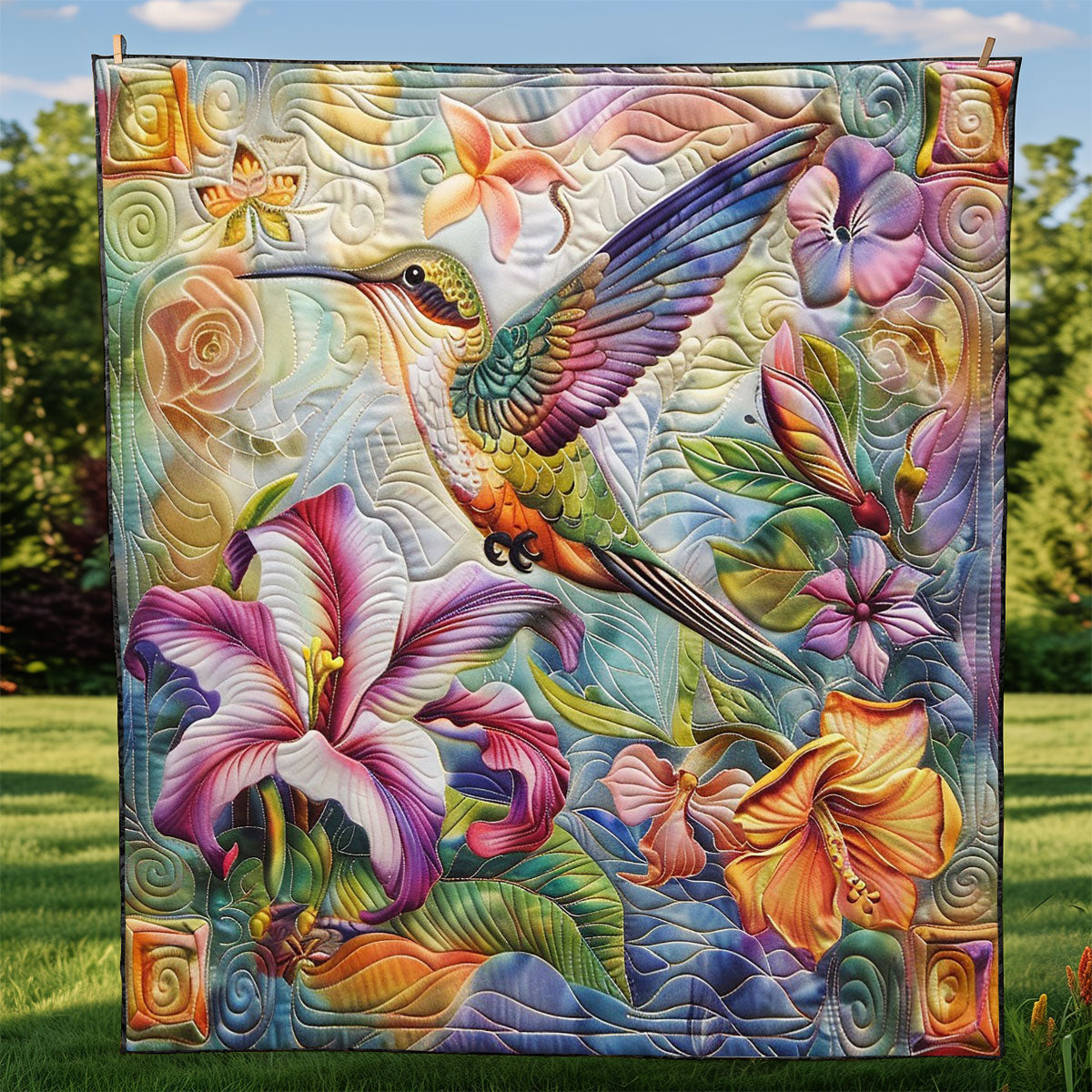 Autumn Hummingbird WM0509006CL Quilt
