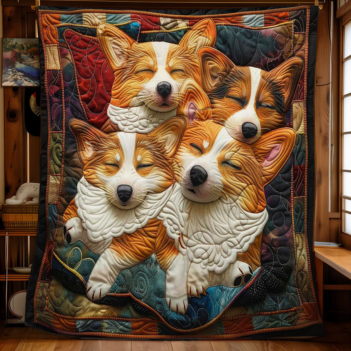 Corgi’s Serene Snuggle WN2809074CL Quilt