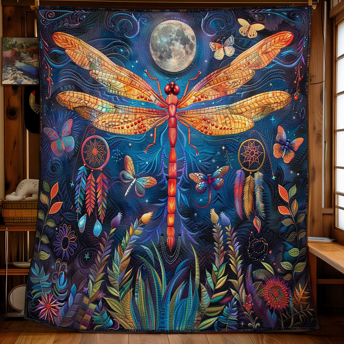 Dragonfly In Lunar Radiance WN2708049CL Quilt