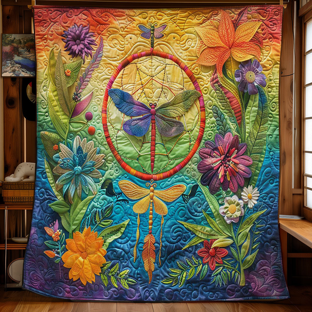 Dragonfly Nightwatcher WN2708028CL Quilt