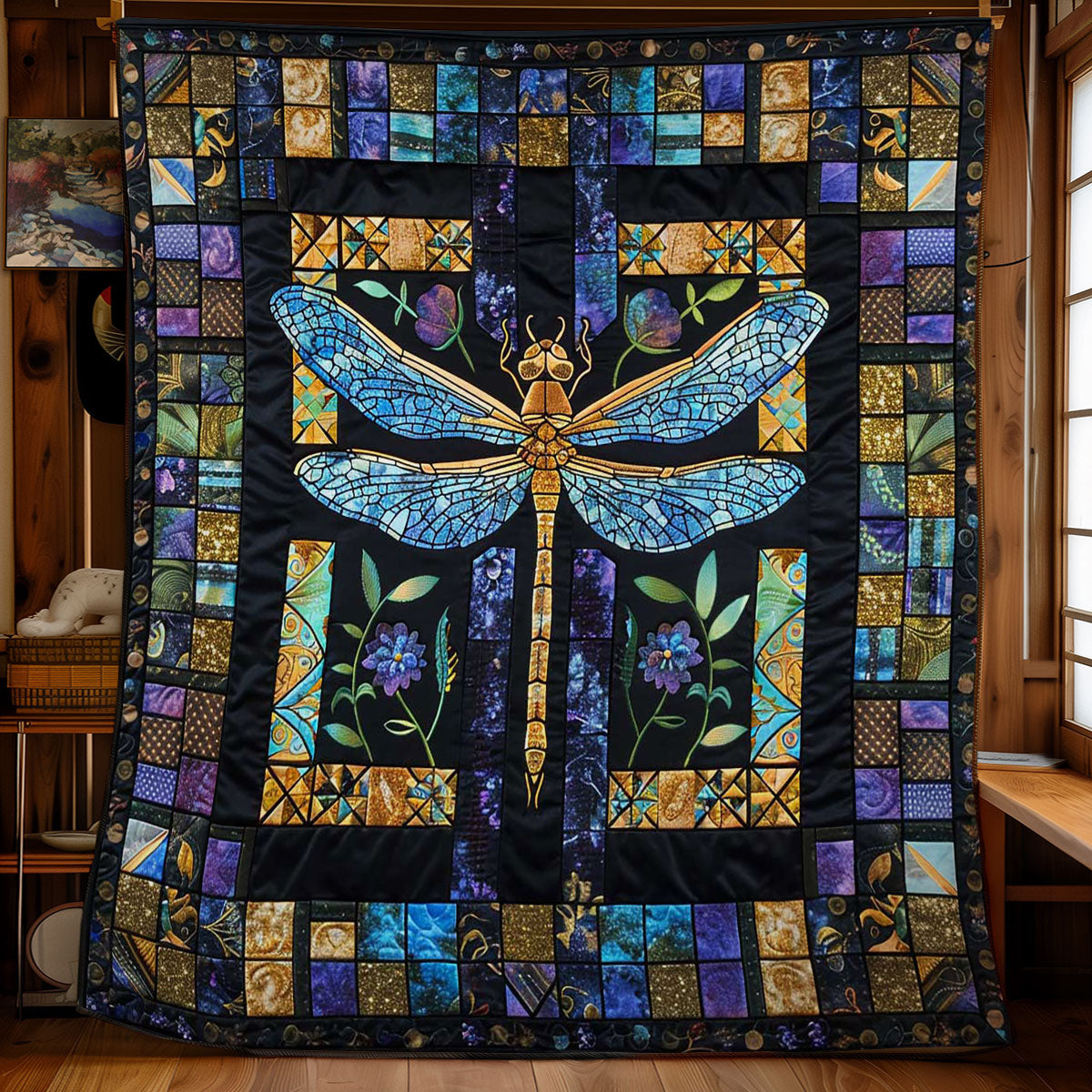 Dragonfly's Crystal Wings WN2808038CL Quilt