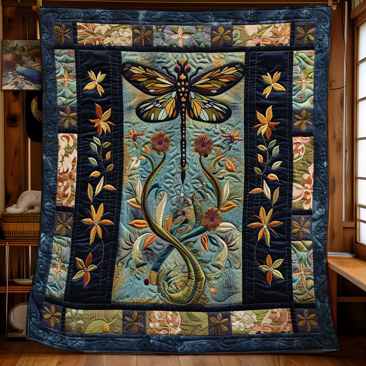 Dragonfly’s Whispering Woods WN2808030CL Quilt