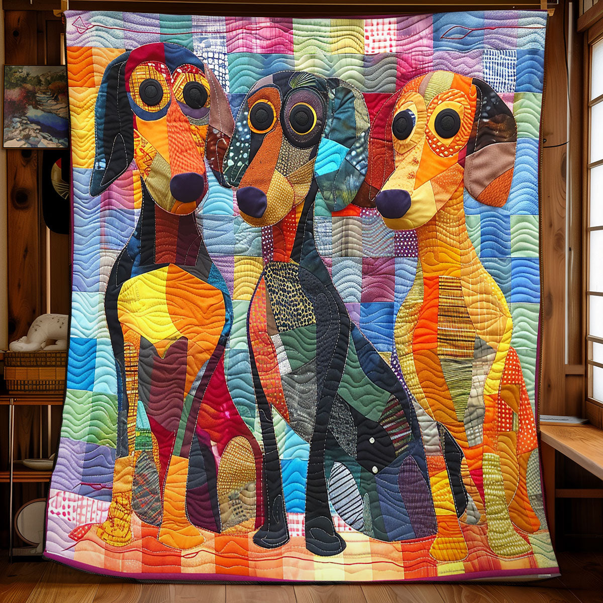 Gentle Dachshund WN2208074CL Quilt