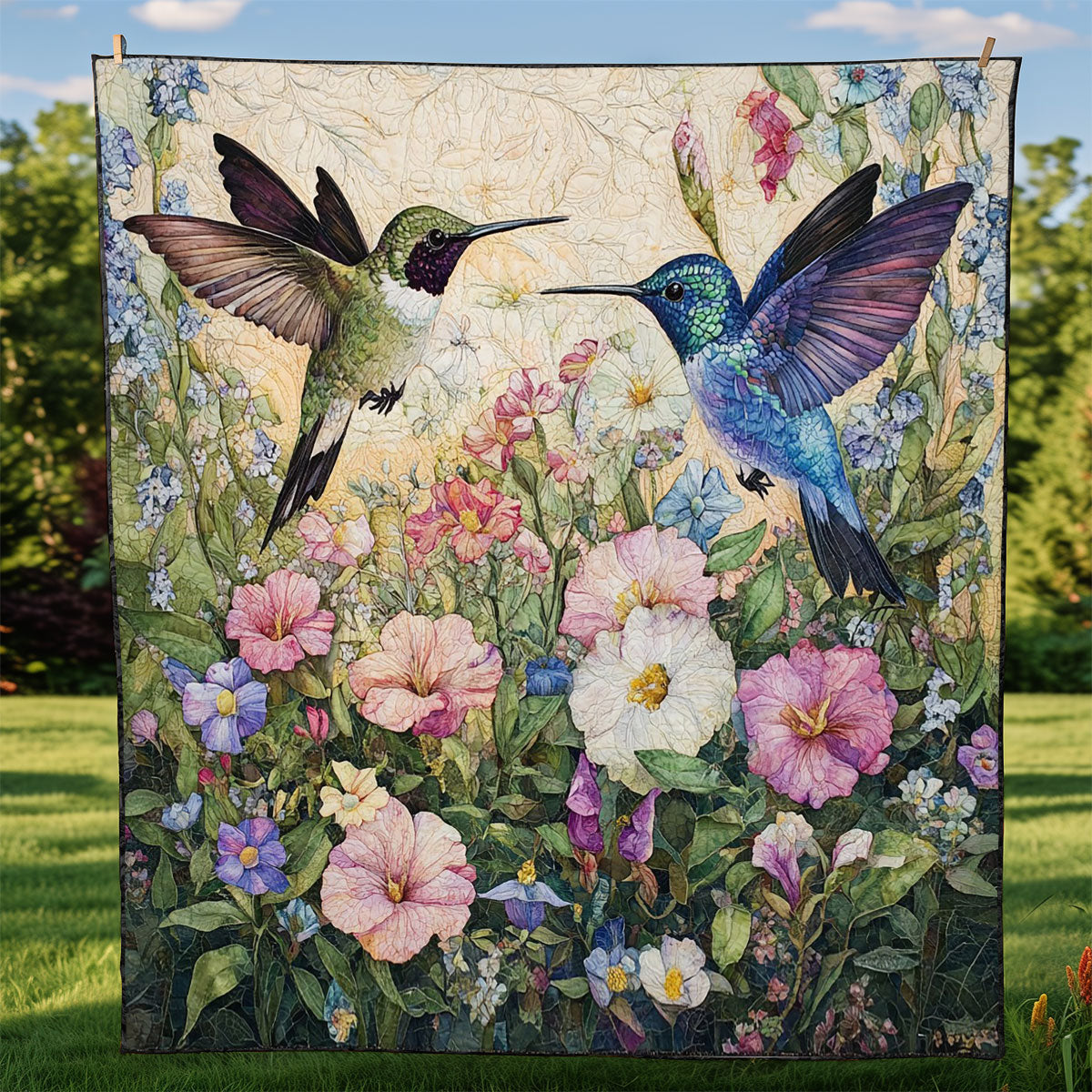 Glassy Hummingbird WM3008024CL Quilt