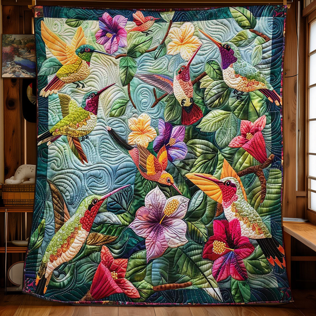 Hummingbird Retreat WN2708055CL Quilt