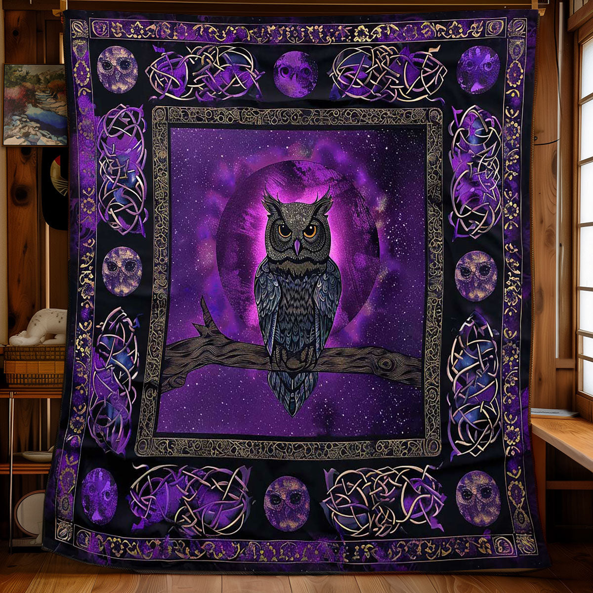 Moonlit Guardian Owl WN2408172CL Quilt