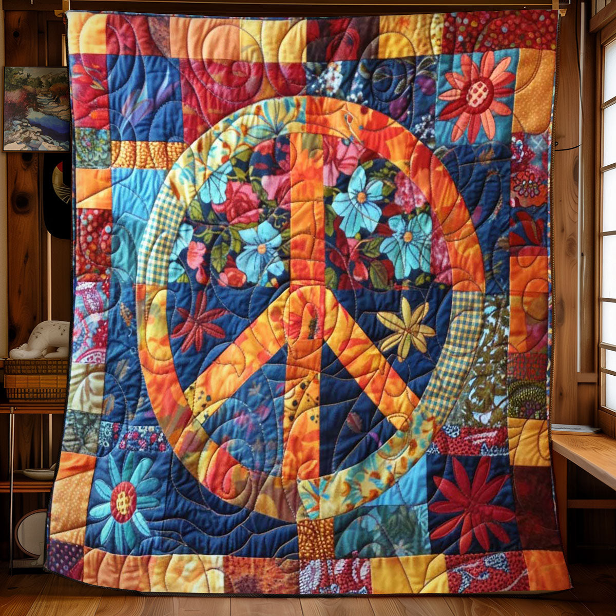 Peace Bloom Comforter WN2108043CL Quilt