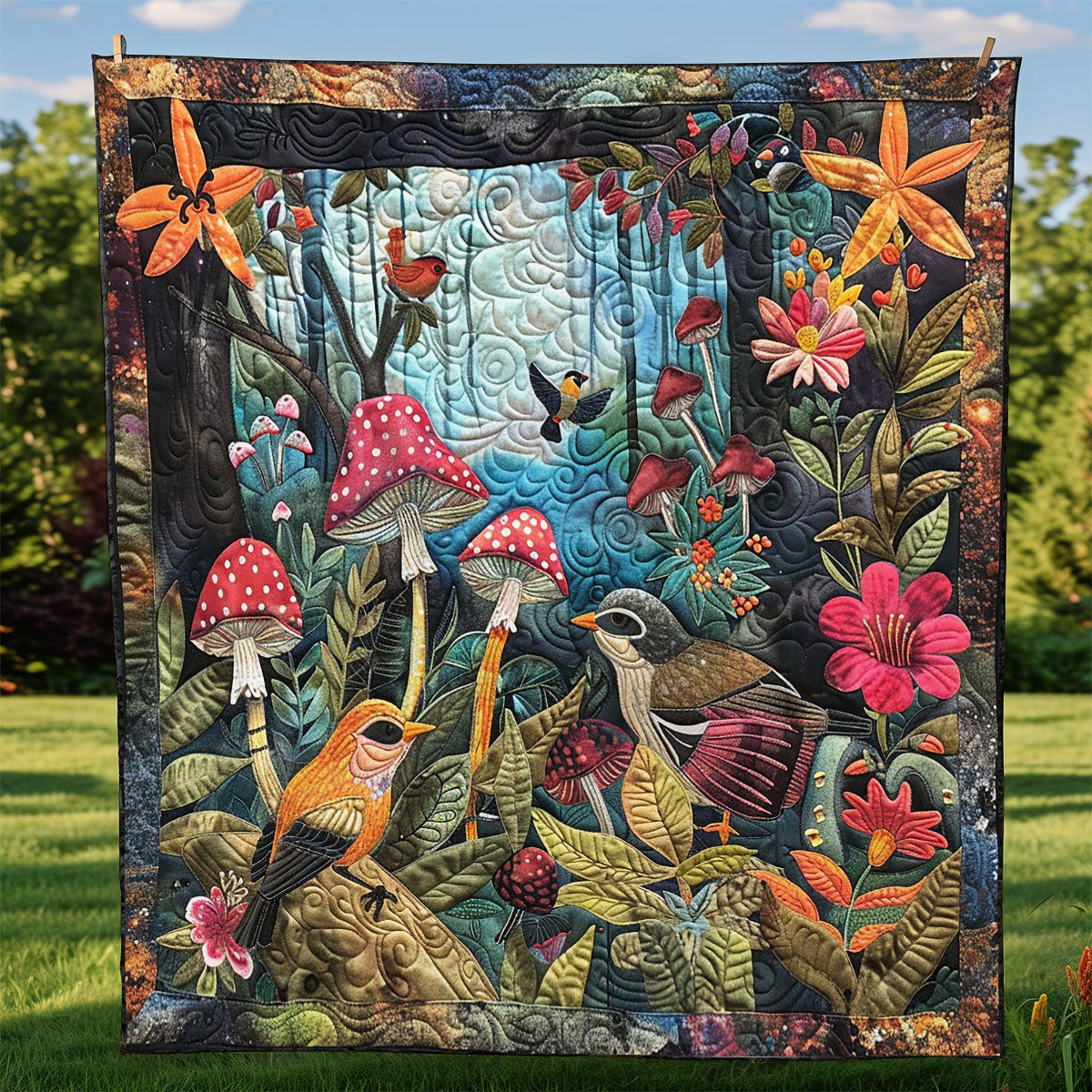 Small Birds WM2308074CL Quilt