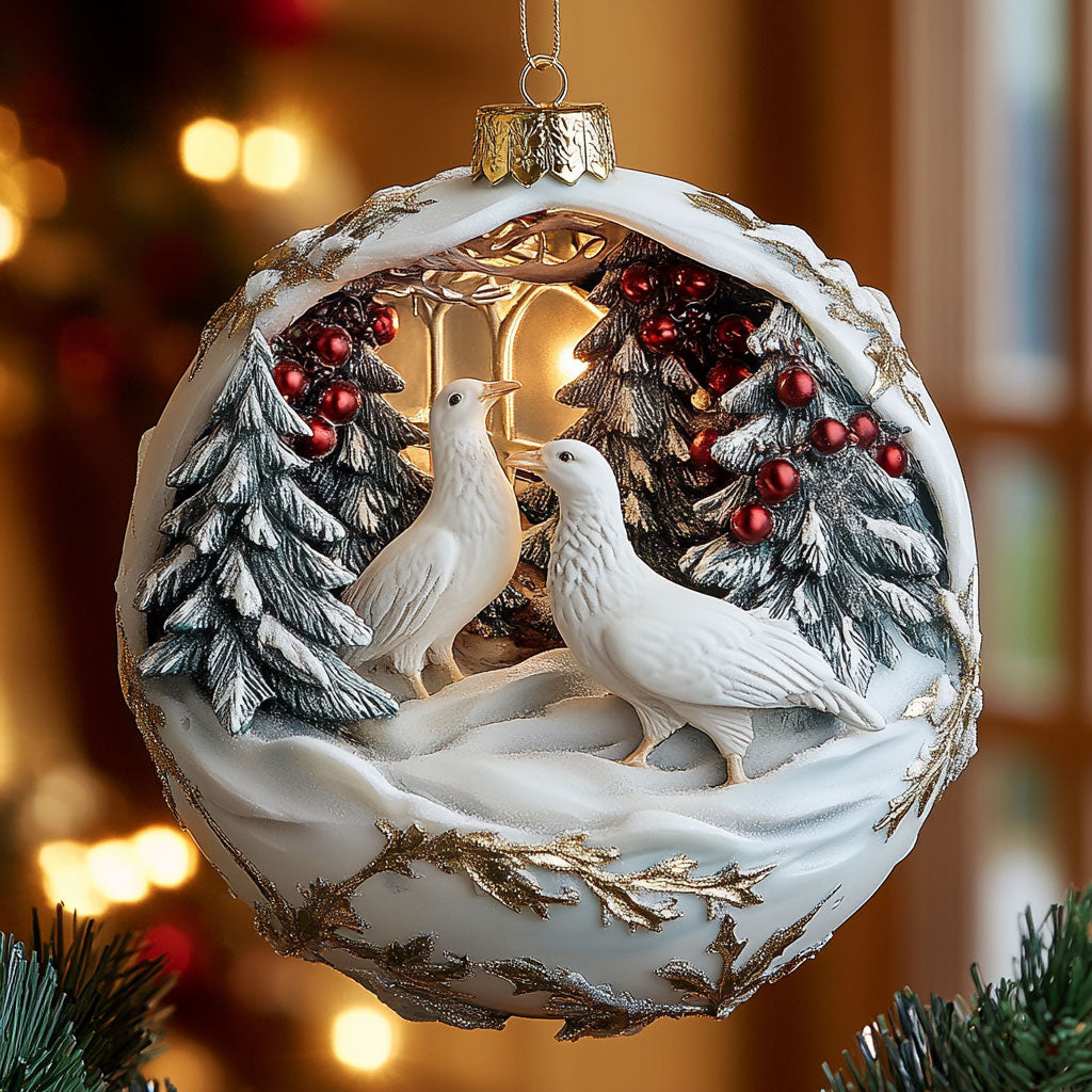 Turtle Dove of Friendship XK1710002CL Christmas Ornament