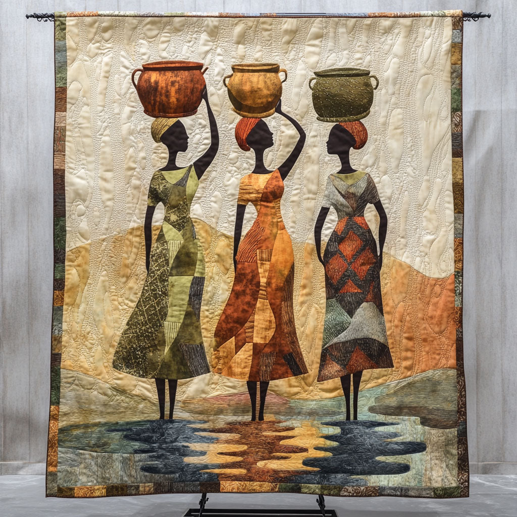 African Tribal Woman WU0503046CL Quilt