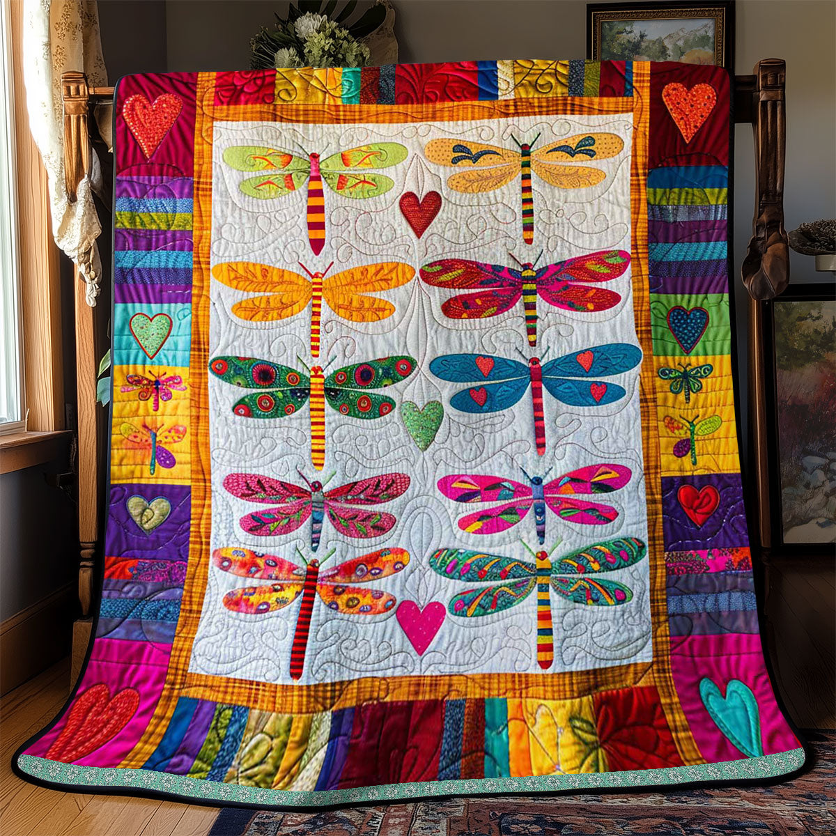 Patchwork Dragonflies WJ1309020CL Quilt