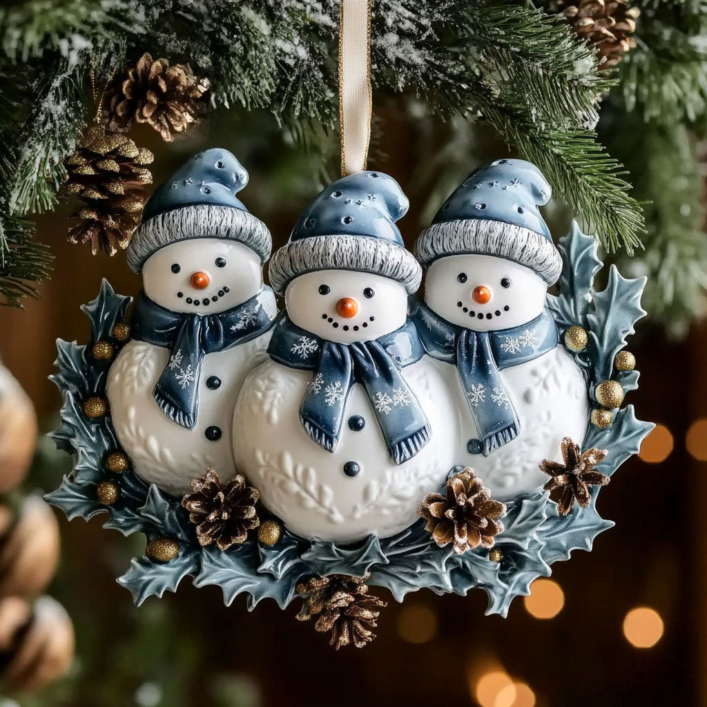 Jingle Snowman WN1510056CL Christmas Ornament