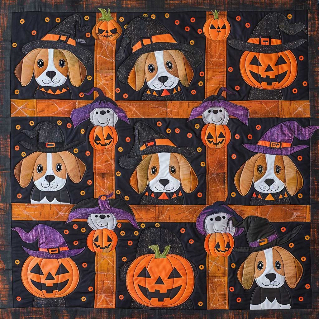 Beagle Boo Pumpkins XR1908011CL Quilt