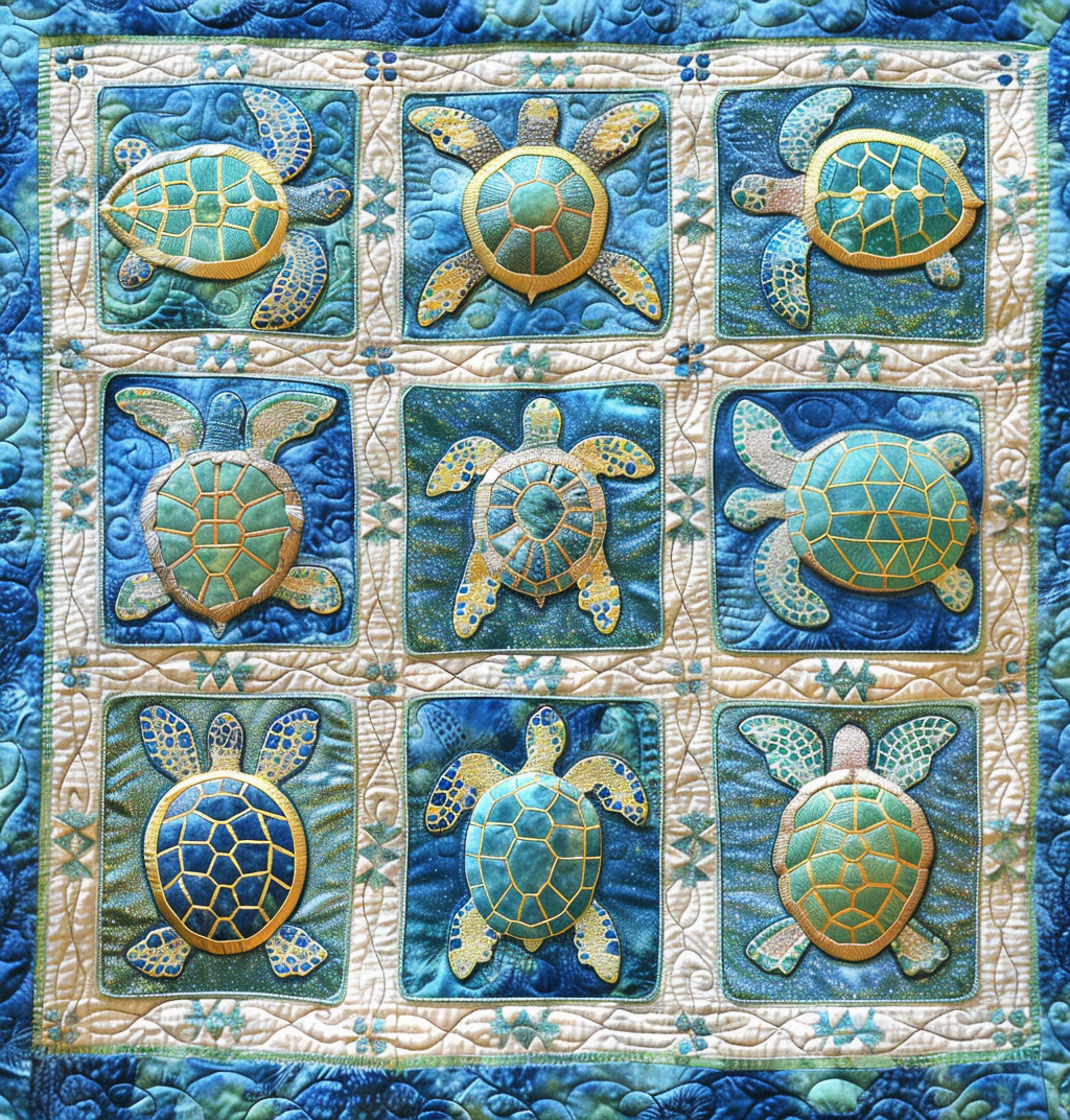 Turtle Tide YR1008001CL Quilt