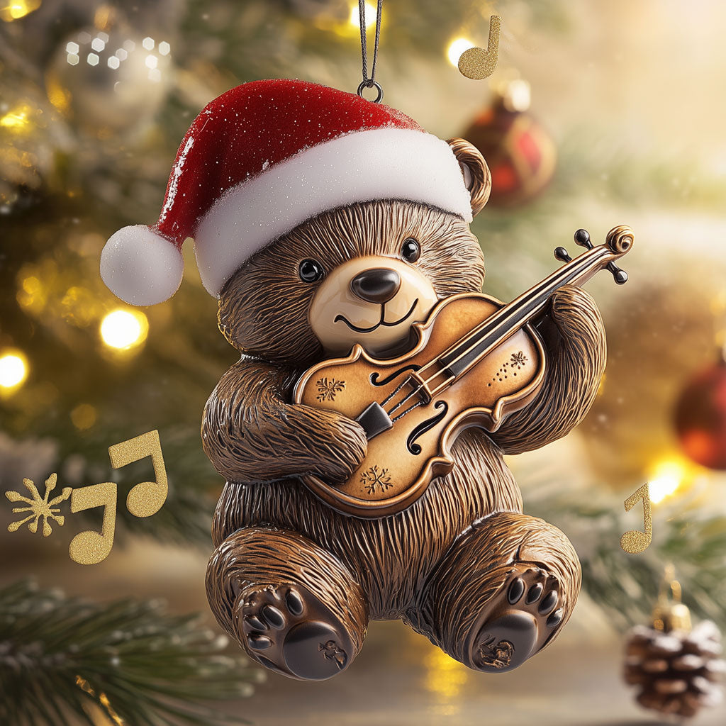 Bear Musician LT1710003CL Christmas Ornament