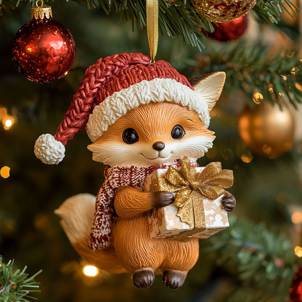 Festive Fox CP1710020CL Christmas Ornament