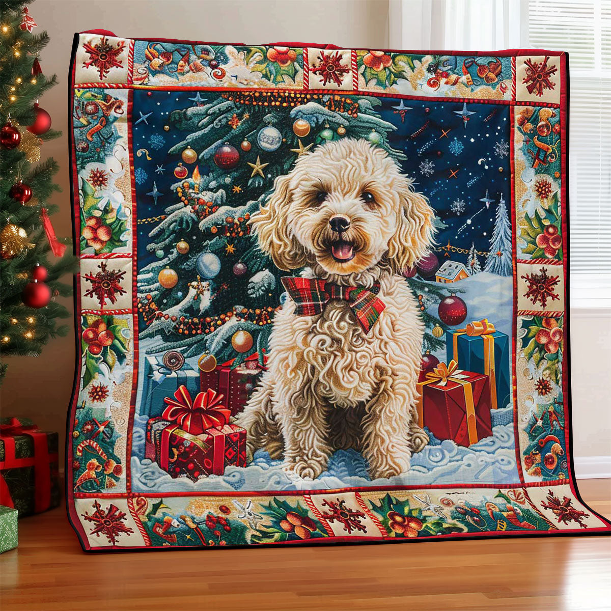 Christmas Dog WJ0609001CL Quilt