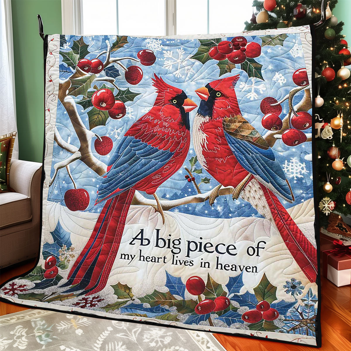Winter Cardinal WJ3008026CL Quilt