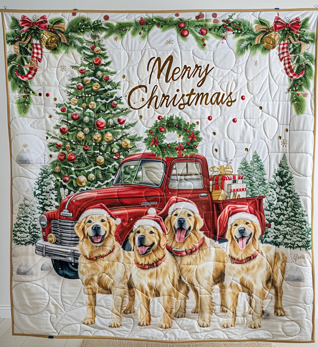 Christmas Dog WJ0406010CL Quilt