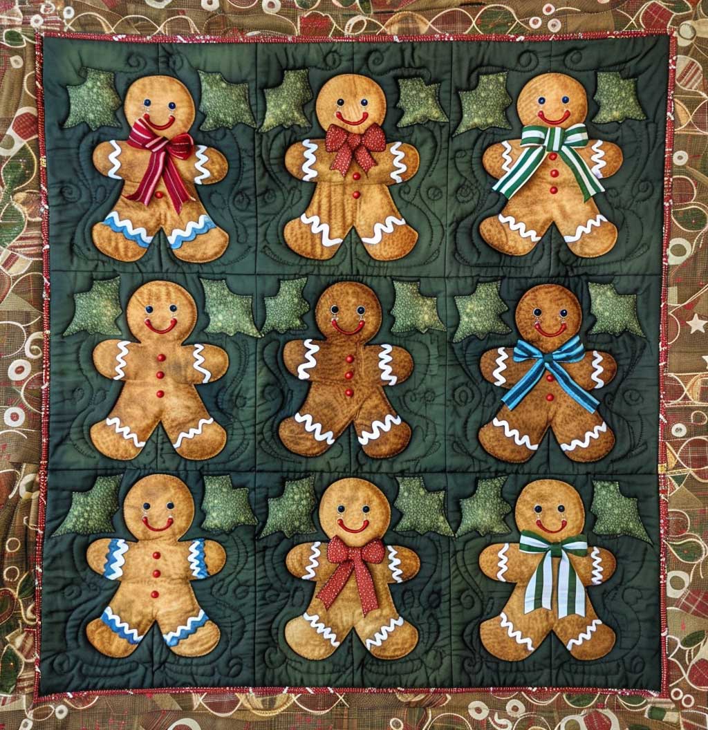 Christmas Gingerbreads XR2008007CL Quilt