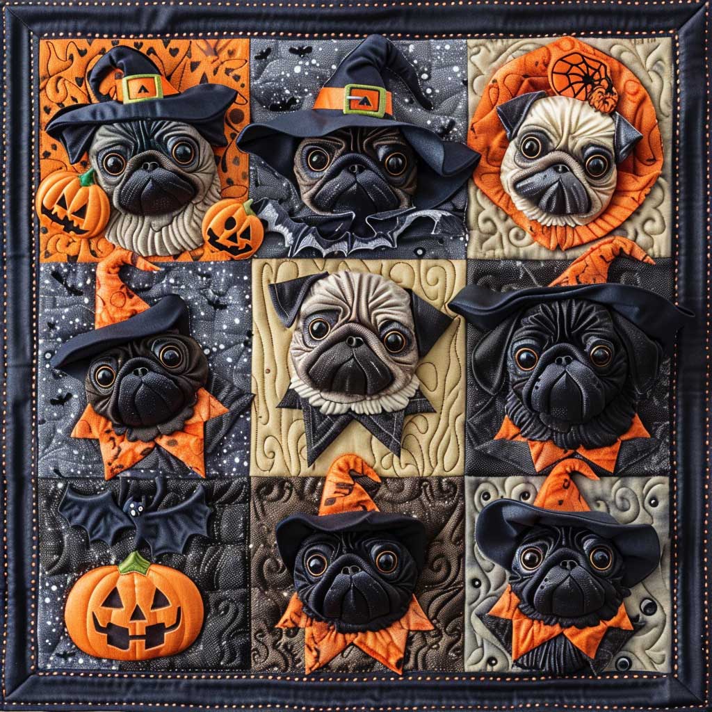 Costume Pugs XR1908027CL Quilt