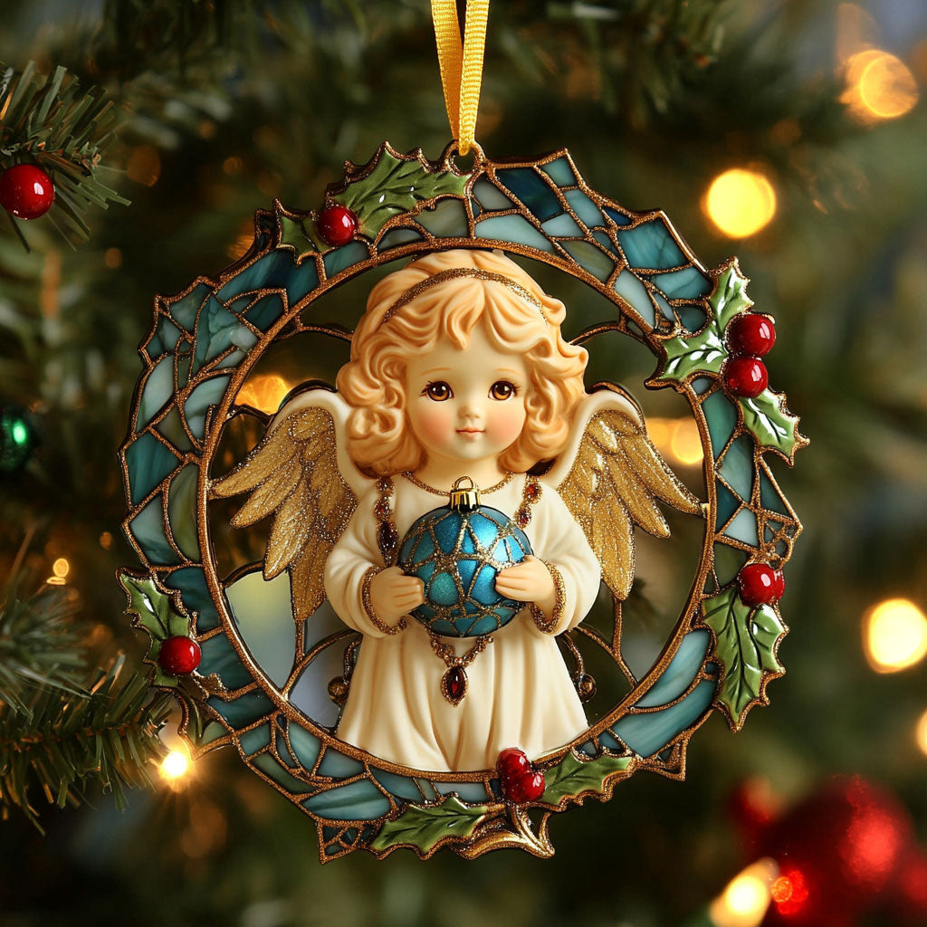 Blue Hope Angel CW2411064CL Christmas Ornament