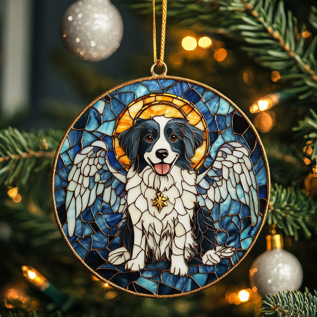 Angel Border Collie WN1510001CL Christmas Ornament