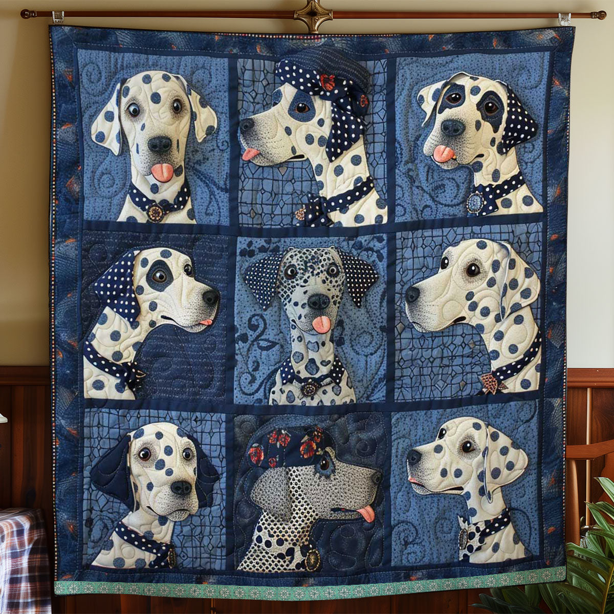 Dalmatian Joy WN1209013CL Quilt