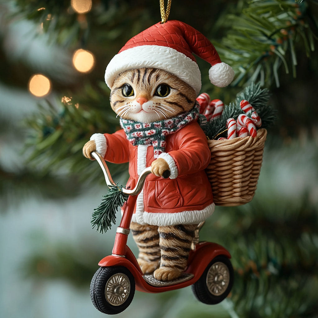 Santa Kitty CP2411047CL Christmas Ornament