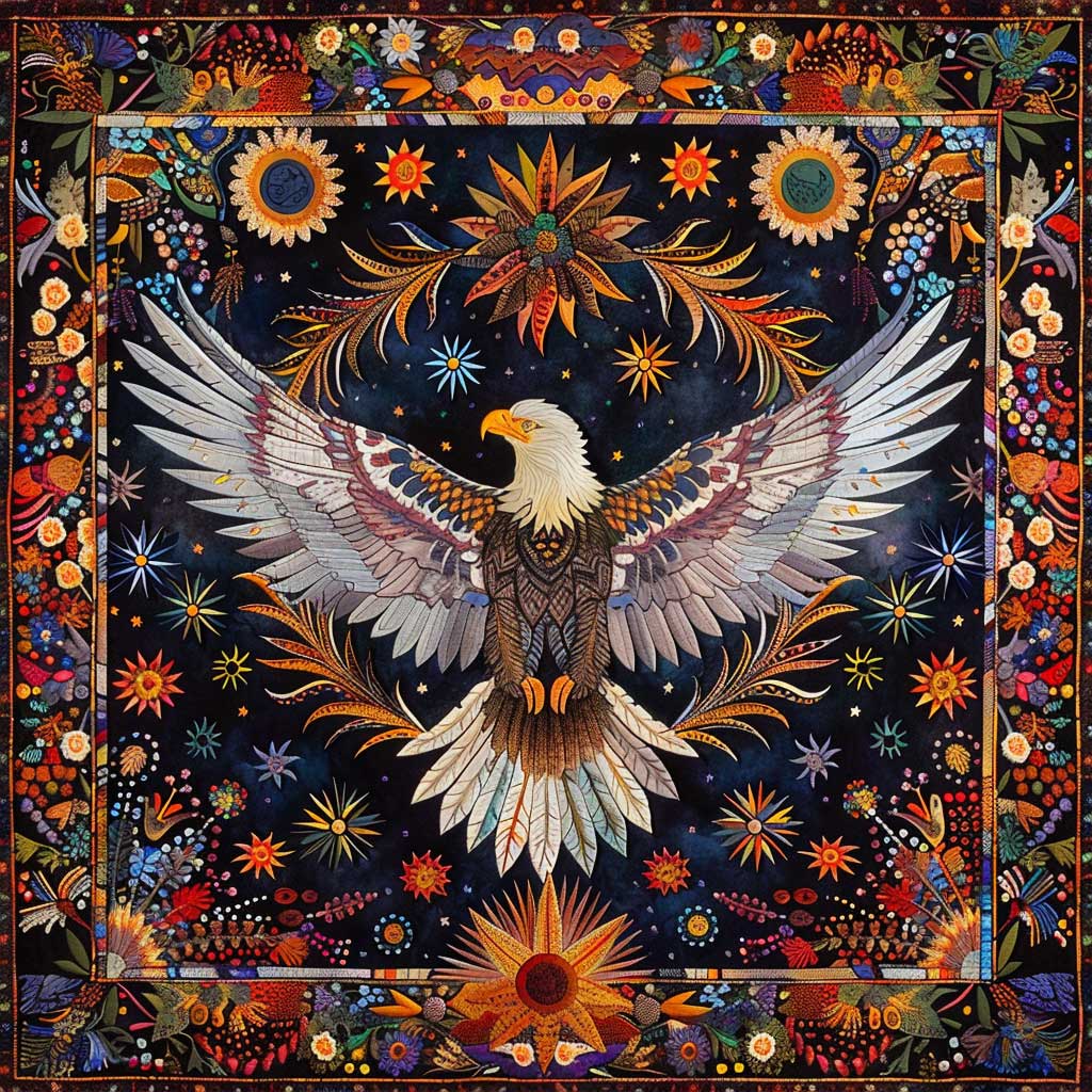 Eagle And Sun XR0407004CL Quilt