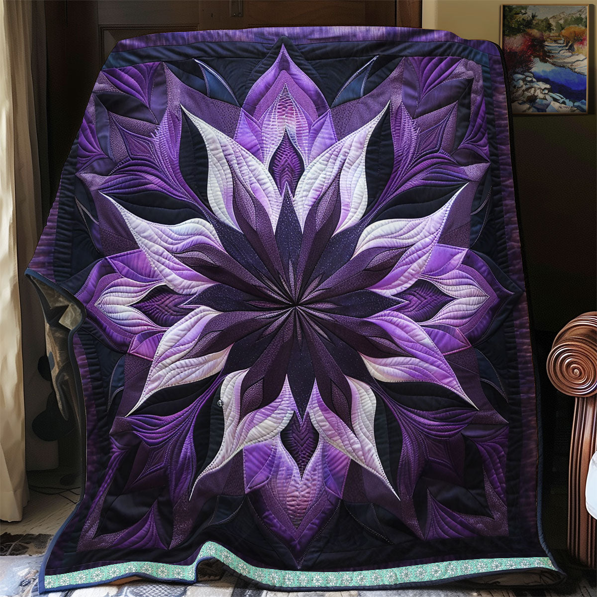 Purple Velvet Blossom WN1309031CL Quilt