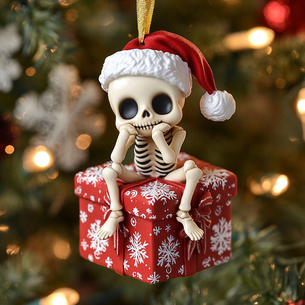 Gift Skull CP2411196CL Christmas Ornament