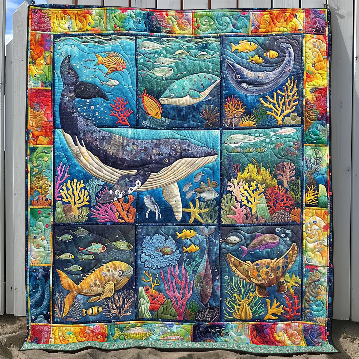 Whale Neighborhood WP0509052CL Quilt
