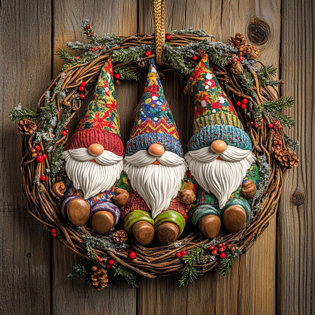 Cozy Gnome Trio WN1410021CL Christmas Ornament