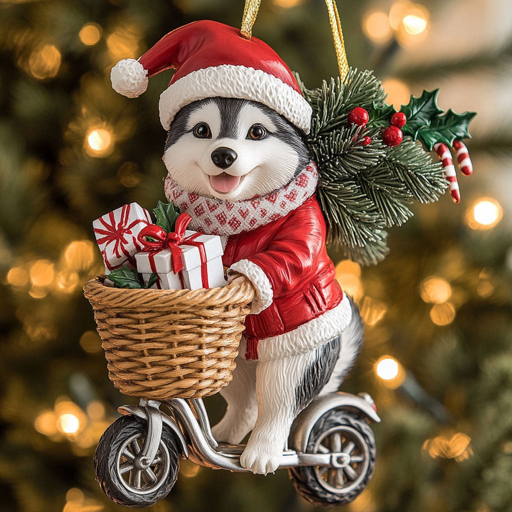 Gift Husky CP2411128CL Christmas Ornament