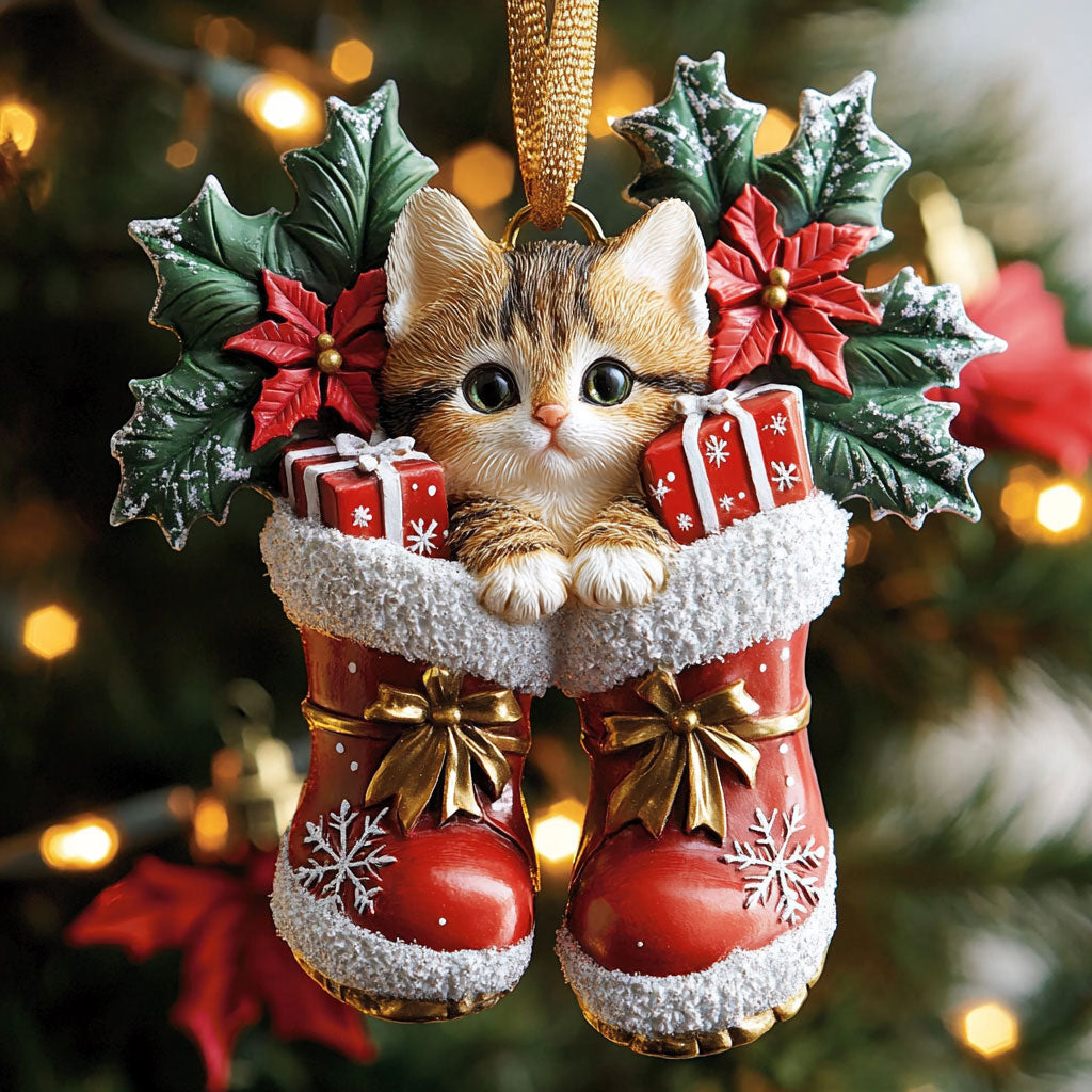 Mistletoe Meow CP2310022CL Christmas Ornament