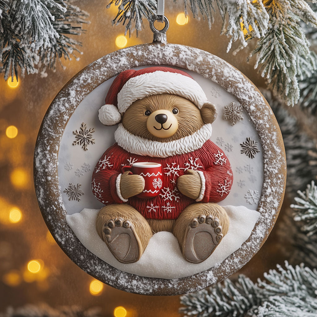 Sweater Weather Bear LT1710025CL Christmas Ornament