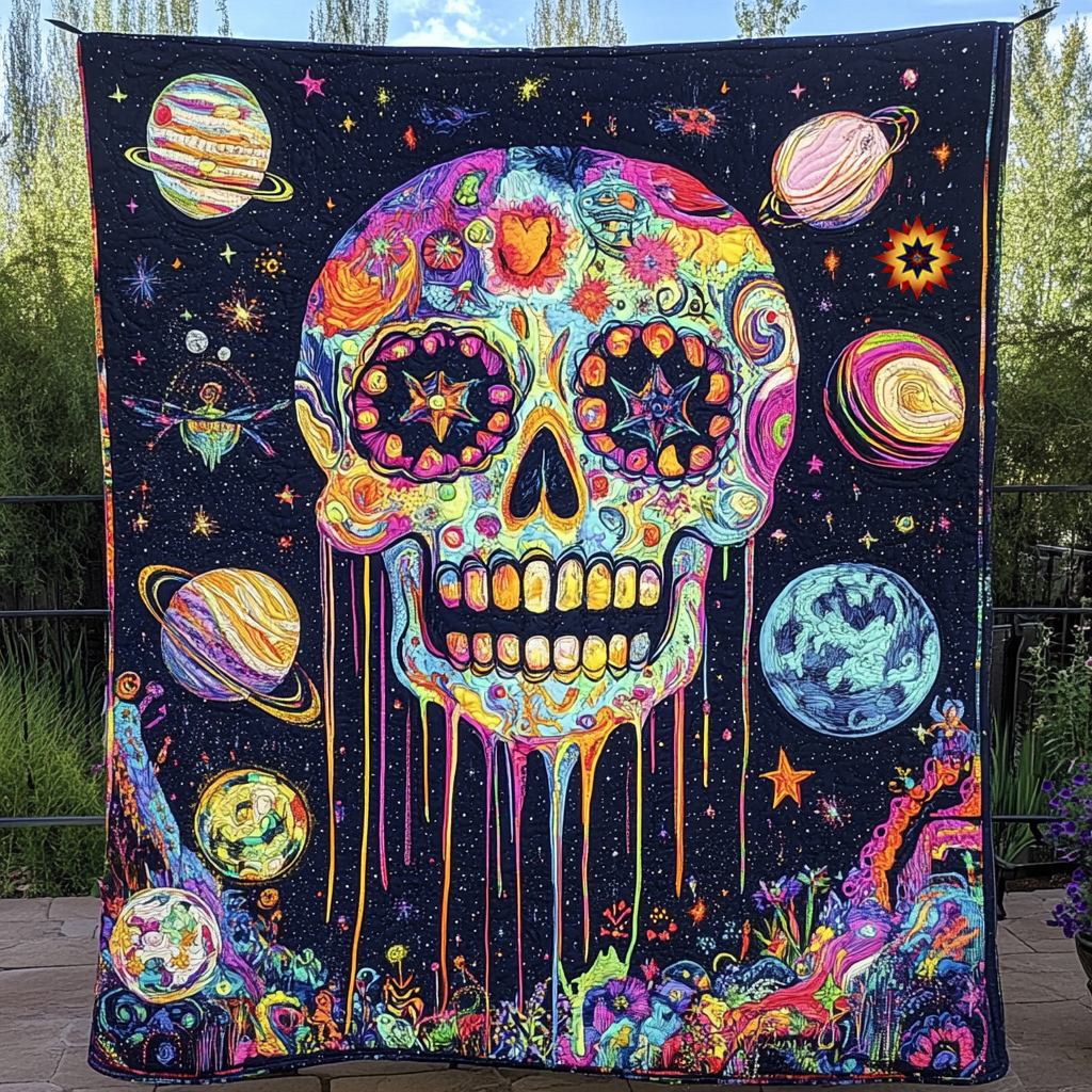Galaxy Sugar Skull WU1212020CL Quilt